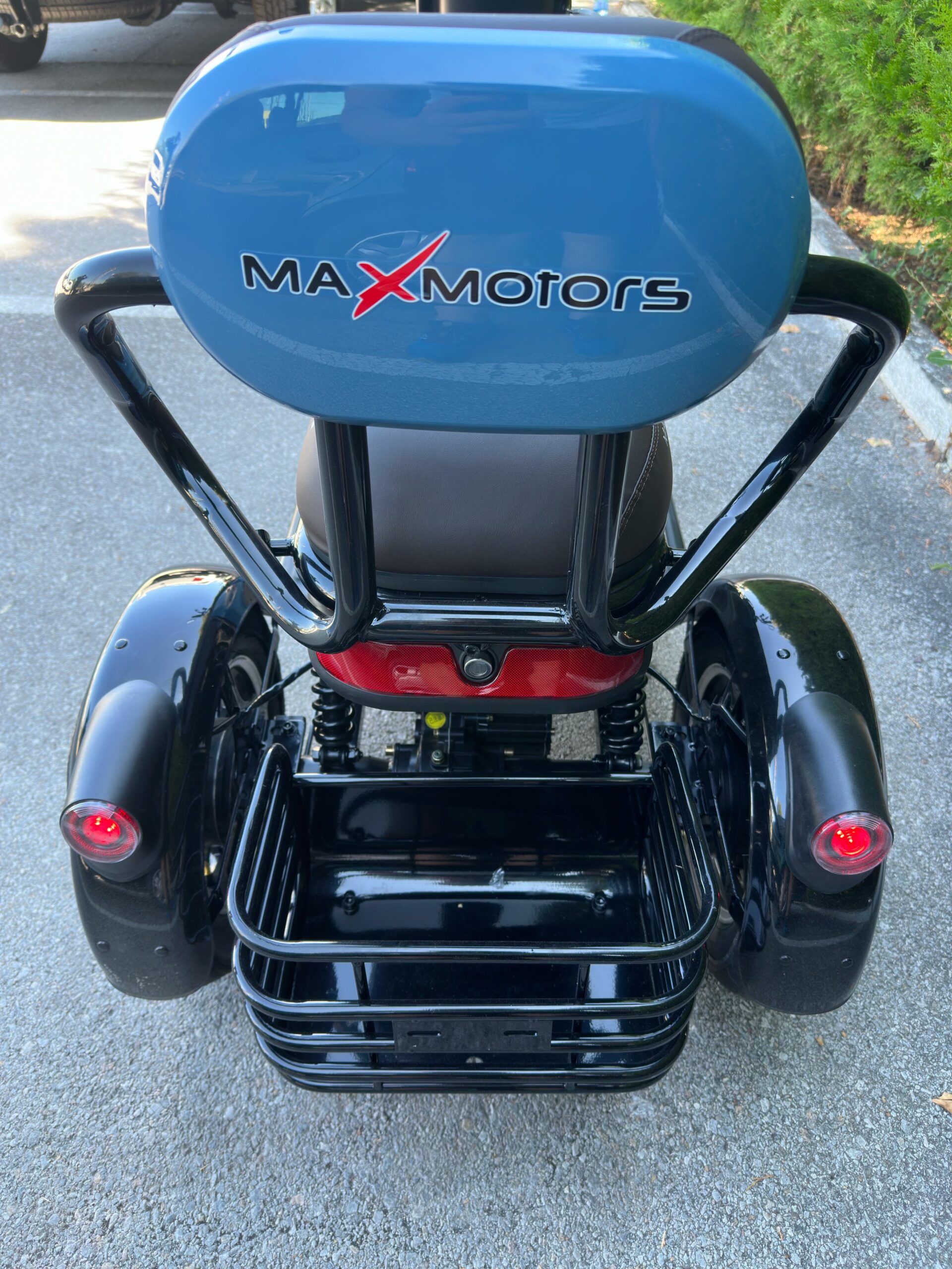 Електрическа триколка MaxMotors Grand Pudding 2000W-60V-25Ah Blue, двуместна - Image 6