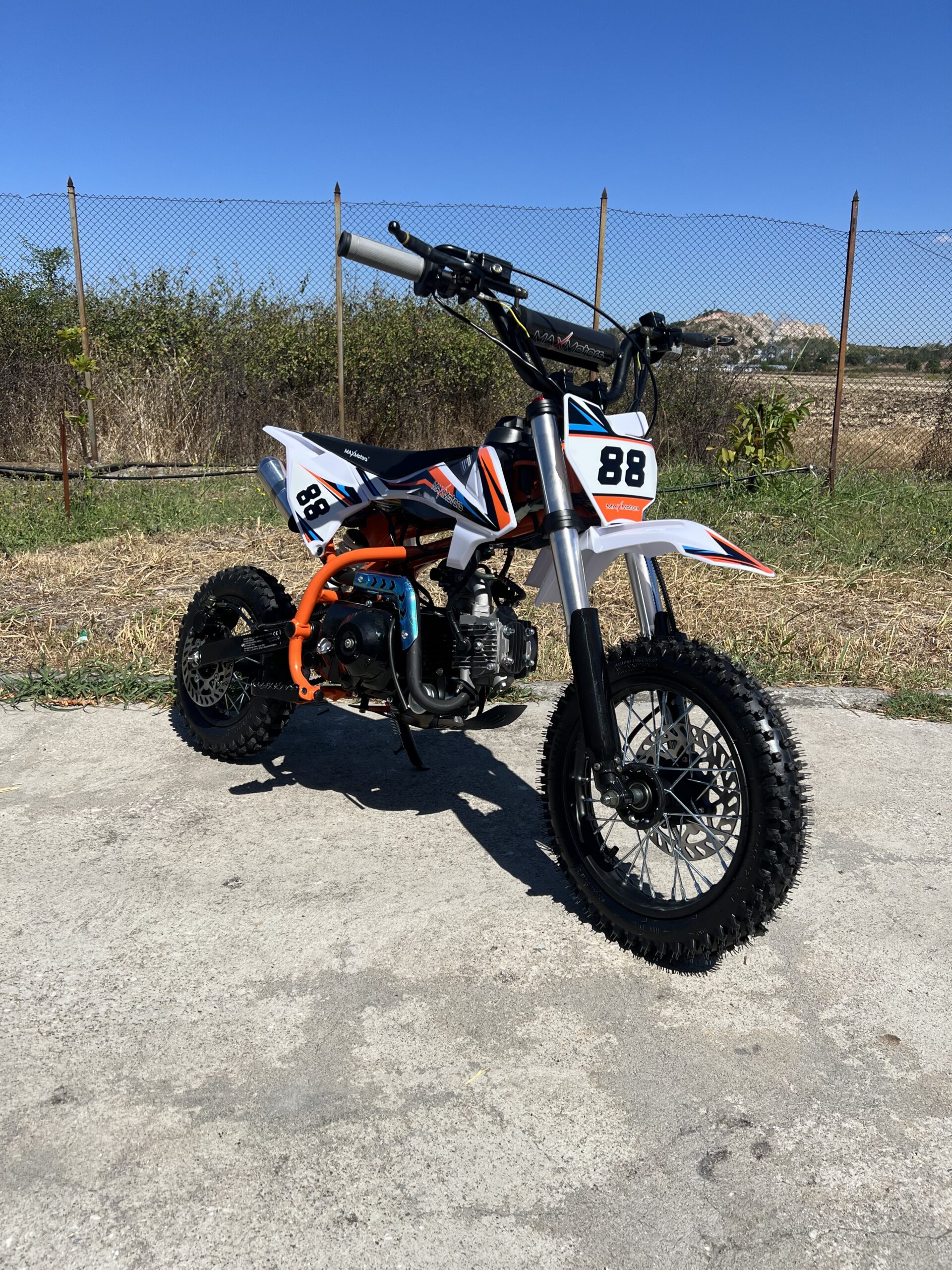 Бензинов кросов мотор MaxMotors Orange 90 кубика, с ел. стартер - Image 3